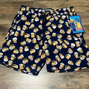 Surf Society mesh lined beer mug swim trunks size medium